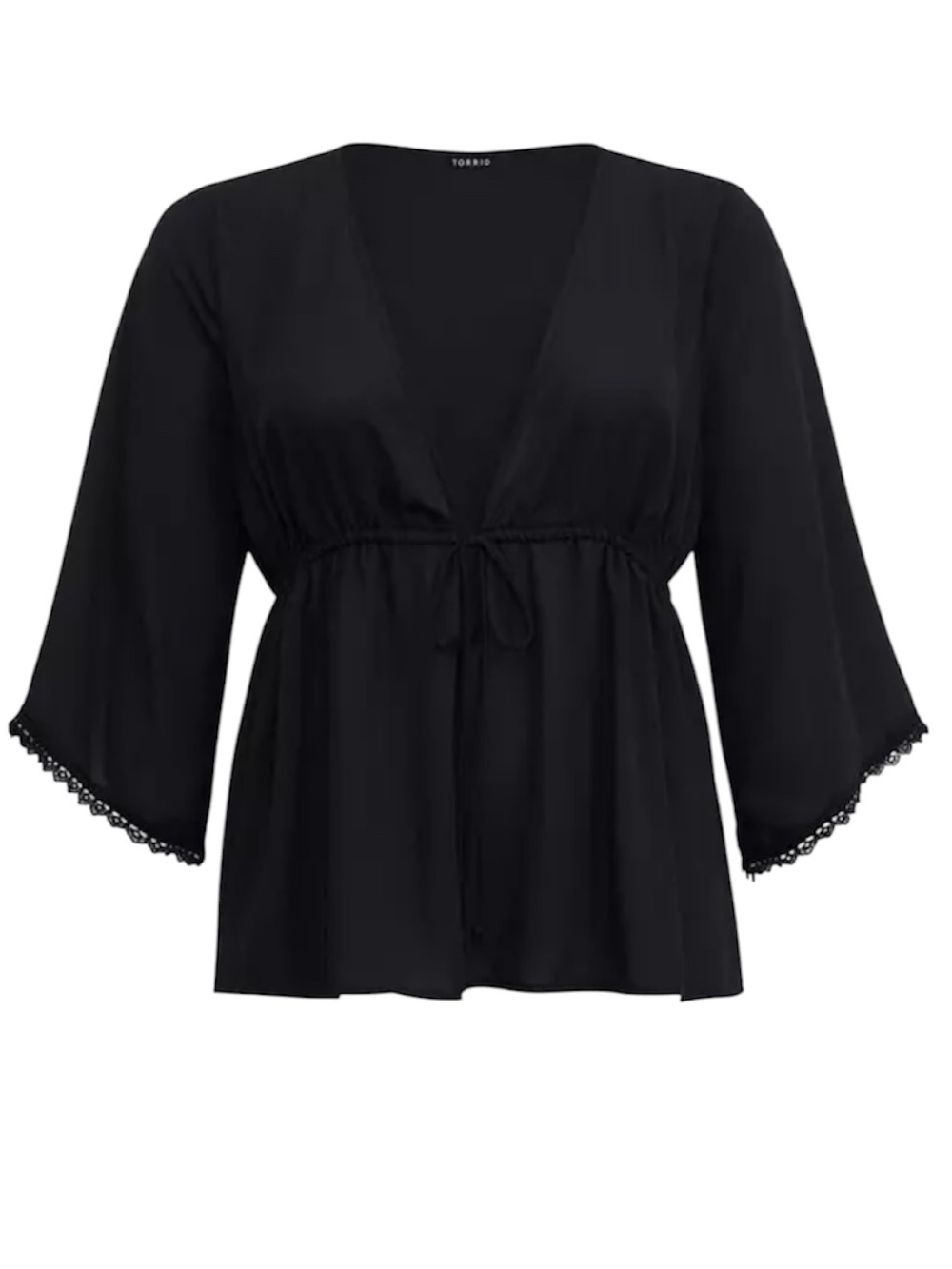 Torrid Black Tie Chiffon Babydoll size 2X